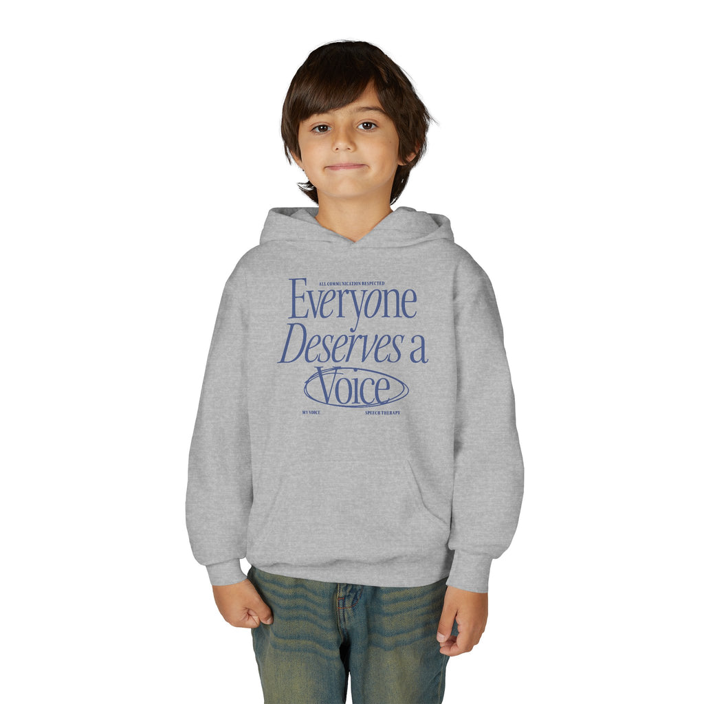 Everyone Deserves a Voice Child's Hoodie - myVoice Speech Therapy