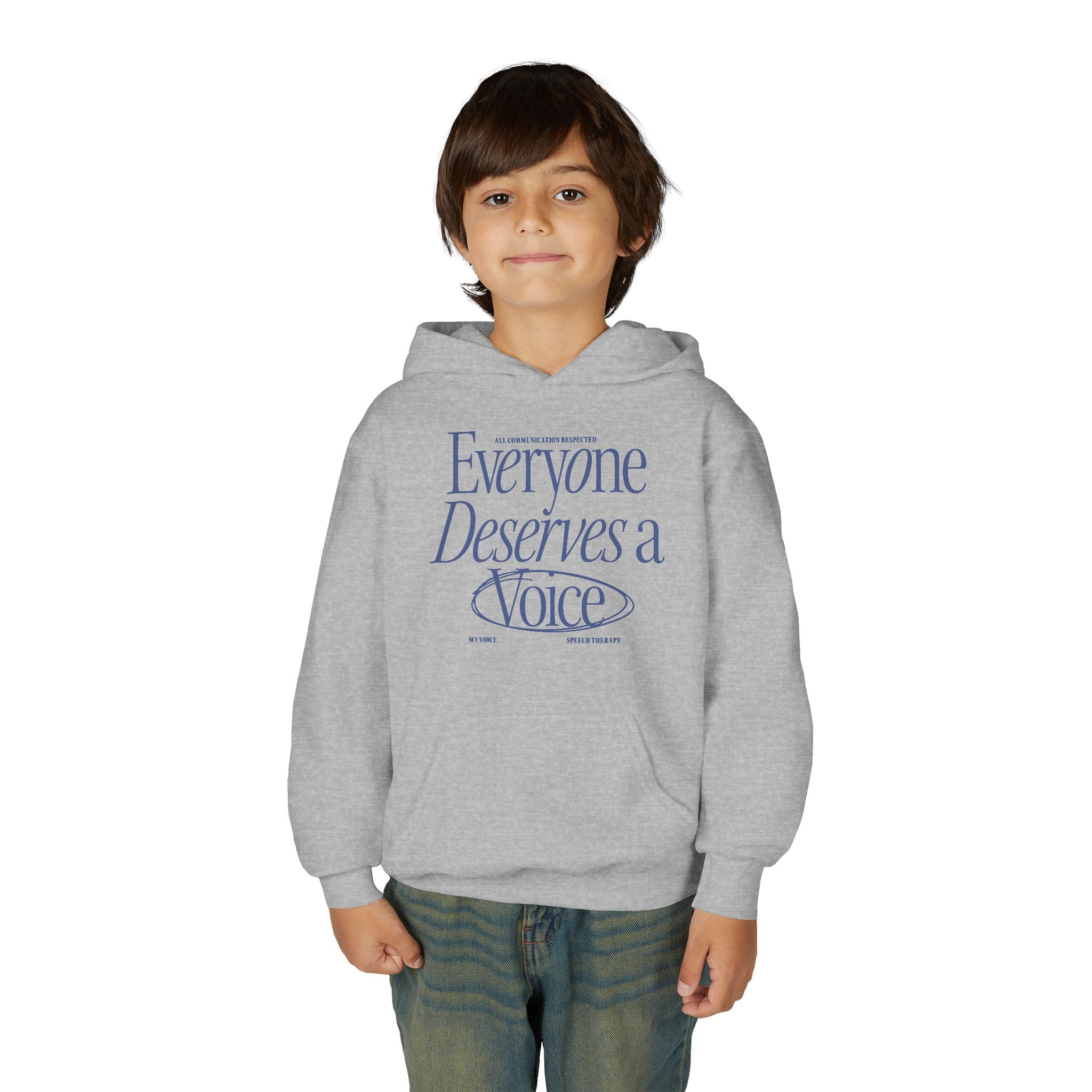 Everyone Deserves a Voice Child's Hoodie - myVoice Speech Therapy