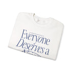 Everyone Deserves a Voice Crewneck — myVoice Speech Therapy