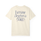 Everyone Deserves a Voice Tee - myVoice Speech Therapy