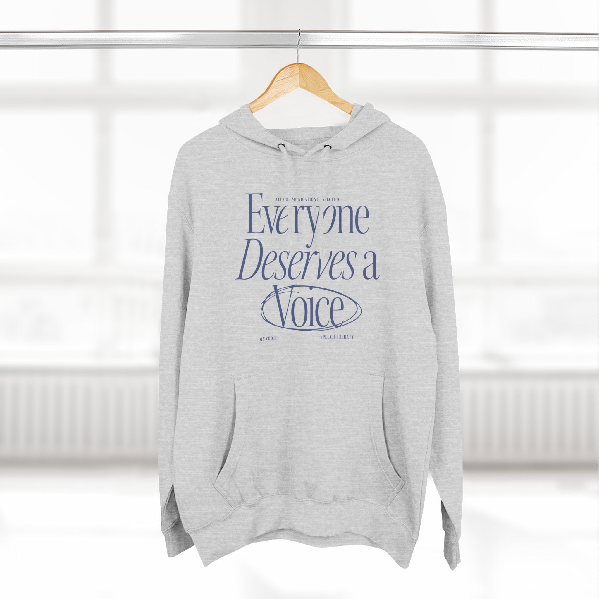Everyone Deserves a Voice Hoodie - myVoice Speech Therapy