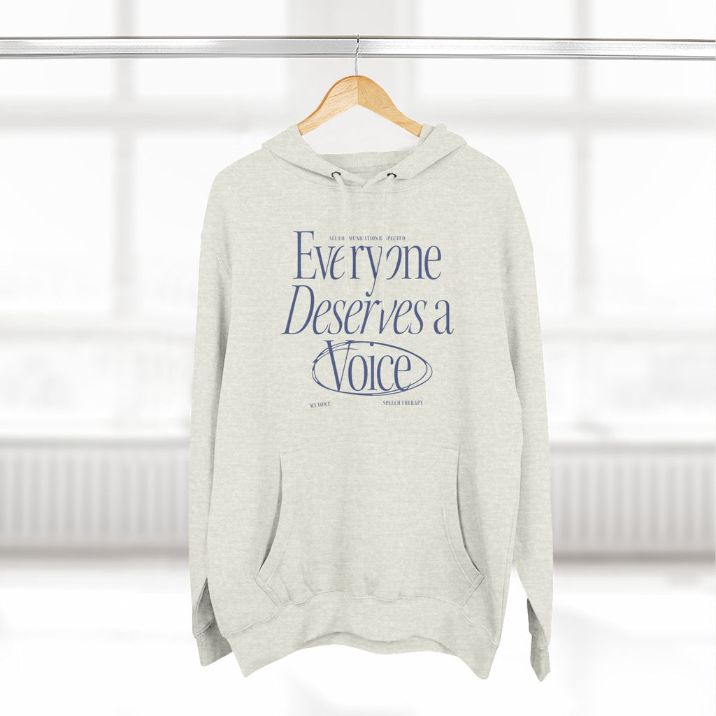 Everyone Deserves a Voice Hoodie - myVoice Speech Therapy
