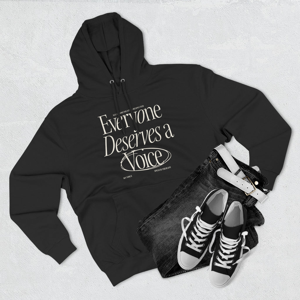 Everyone Deserves a Voice Hoodie - myVoice Speech Therapy