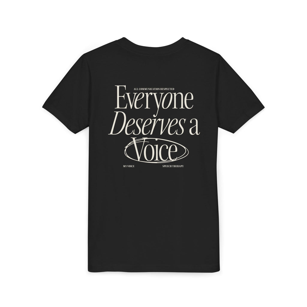 Everyone Deserves a Voice Child's Tee - myVoice Speech Therapy