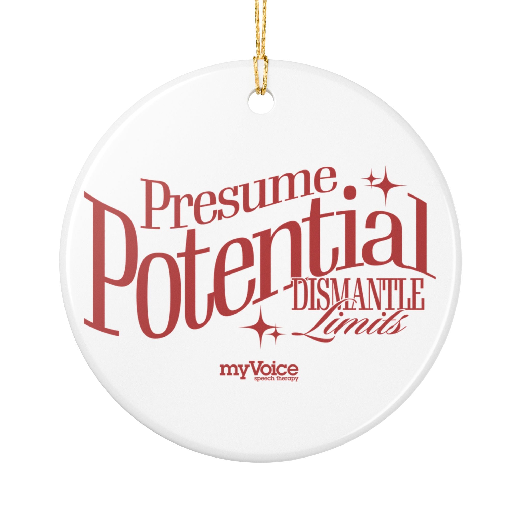 Presume Potential Ceramic Ornament - myVoice Speech Therapy