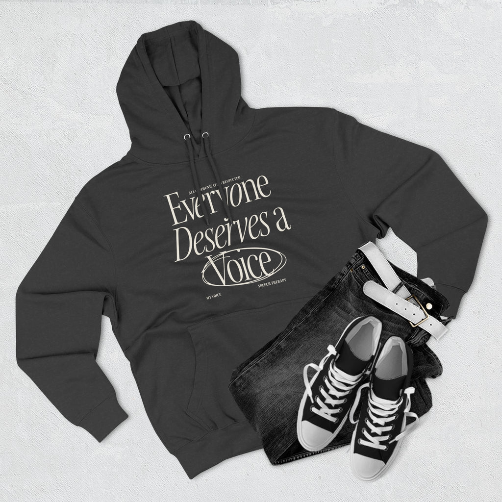Everyone Deserves a Voice Hoodie - myVoice Speech Therapy
