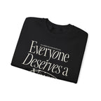 Everyone Deserves a Voice Crewneck — myVoice Speech Therapy