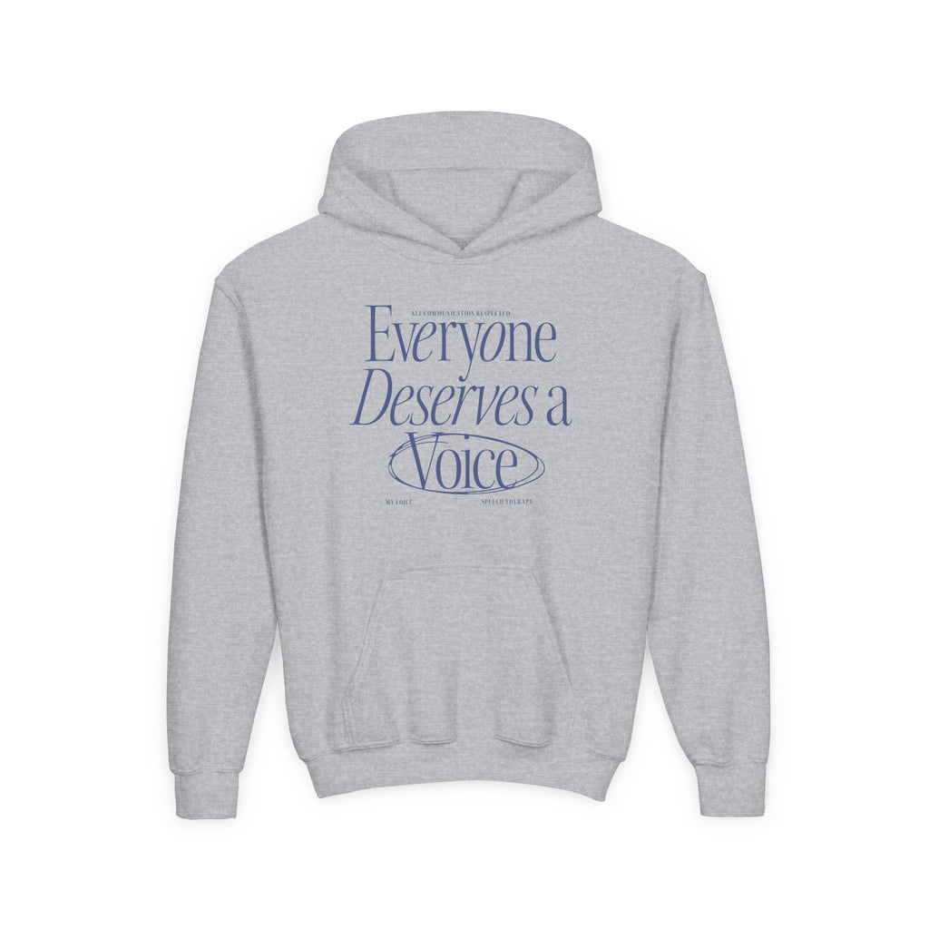 Everyone Deserves a Voice Child's Hoodie - myVoice Speech Therapy