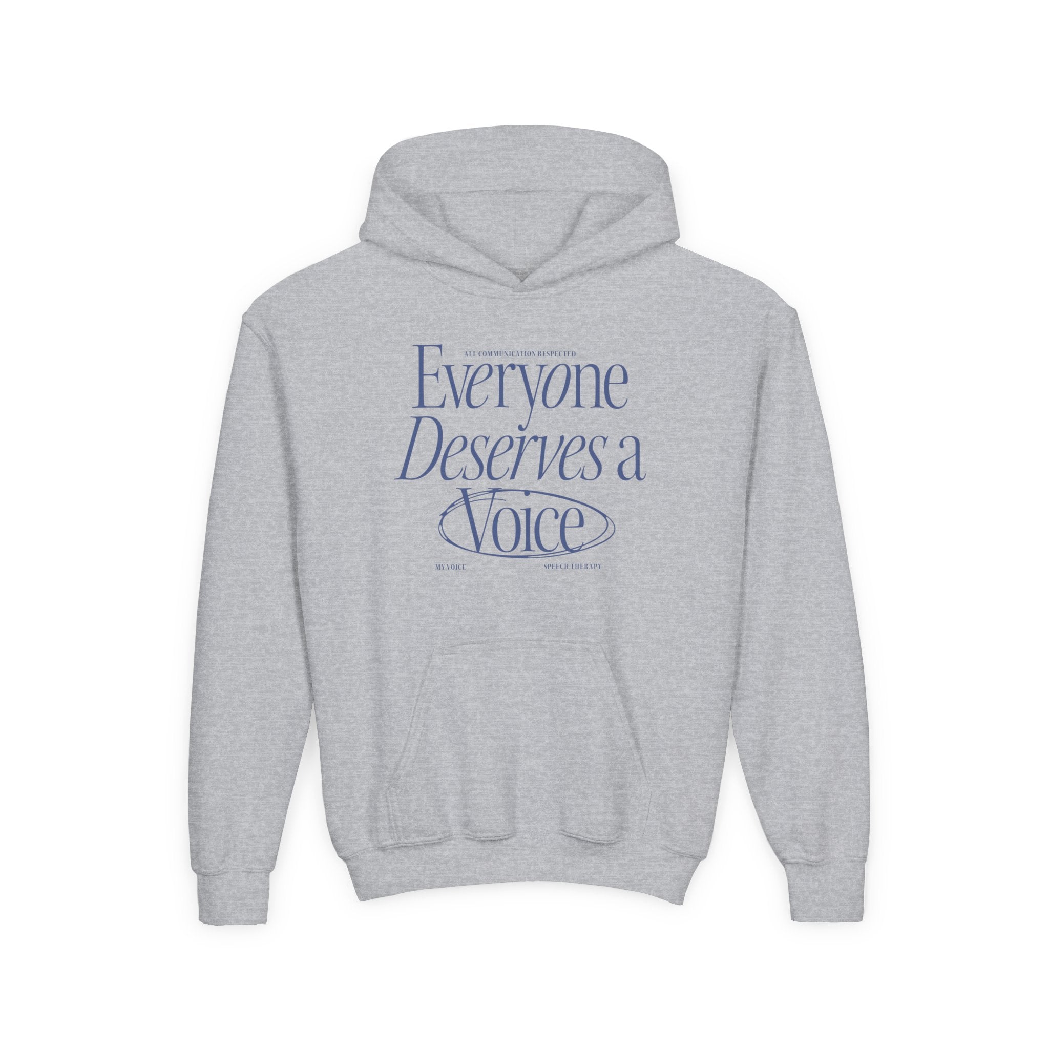 Everyone Deserves a Voice Child's Hoodie - myVoice Speech Therapy