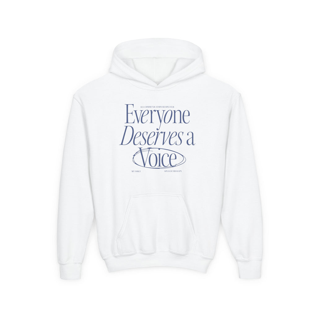 Everyone Deserves a Voice Child's Hoodie - myVoice Speech Therapy