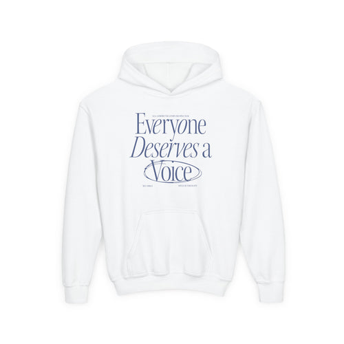 Everyone Deserves a Voice Child's Hoodie - myVoice Speech Therapy