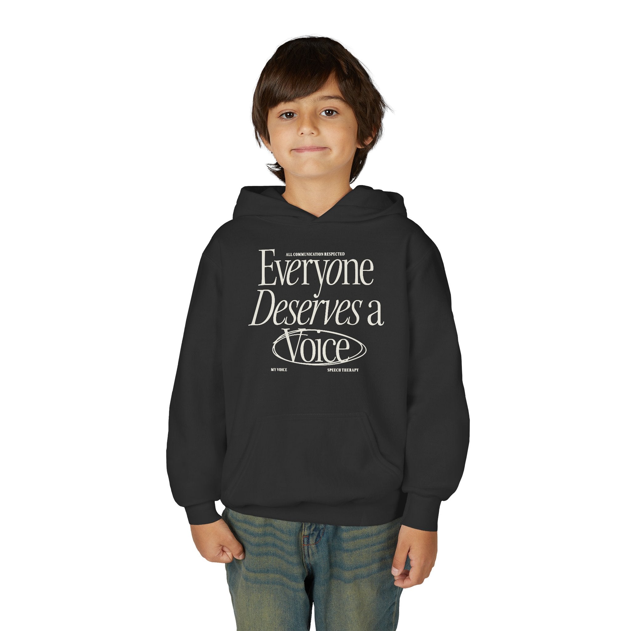 Everyone Deserves a Voice Child's Hoodie - myVoice Speech Therapy