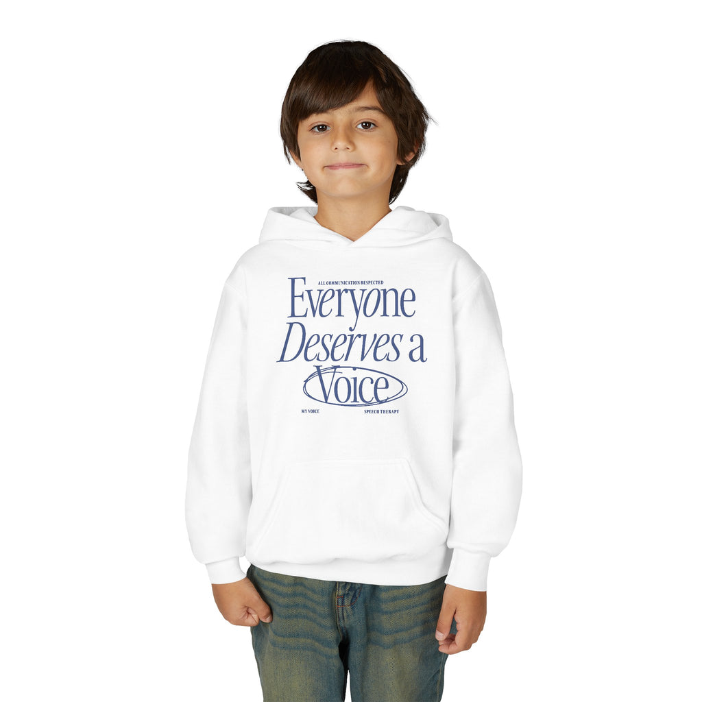 Everyone Deserves a Voice Child's Hoodie - myVoice Speech Therapy