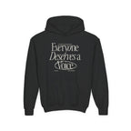 Everyone Deserves a Voice Child's Hoodie - myVoice Speech Therapy