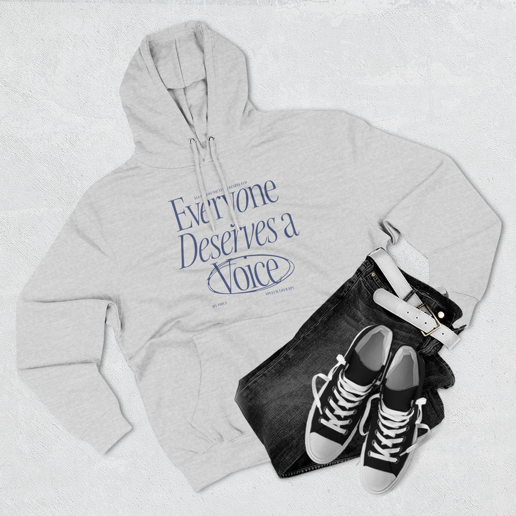 Everyone Deserves a Voice Hoodie - myVoice Speech Therapy