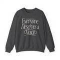Everyone Deserves a Voice Crewneck — myVoice Speech Therapy