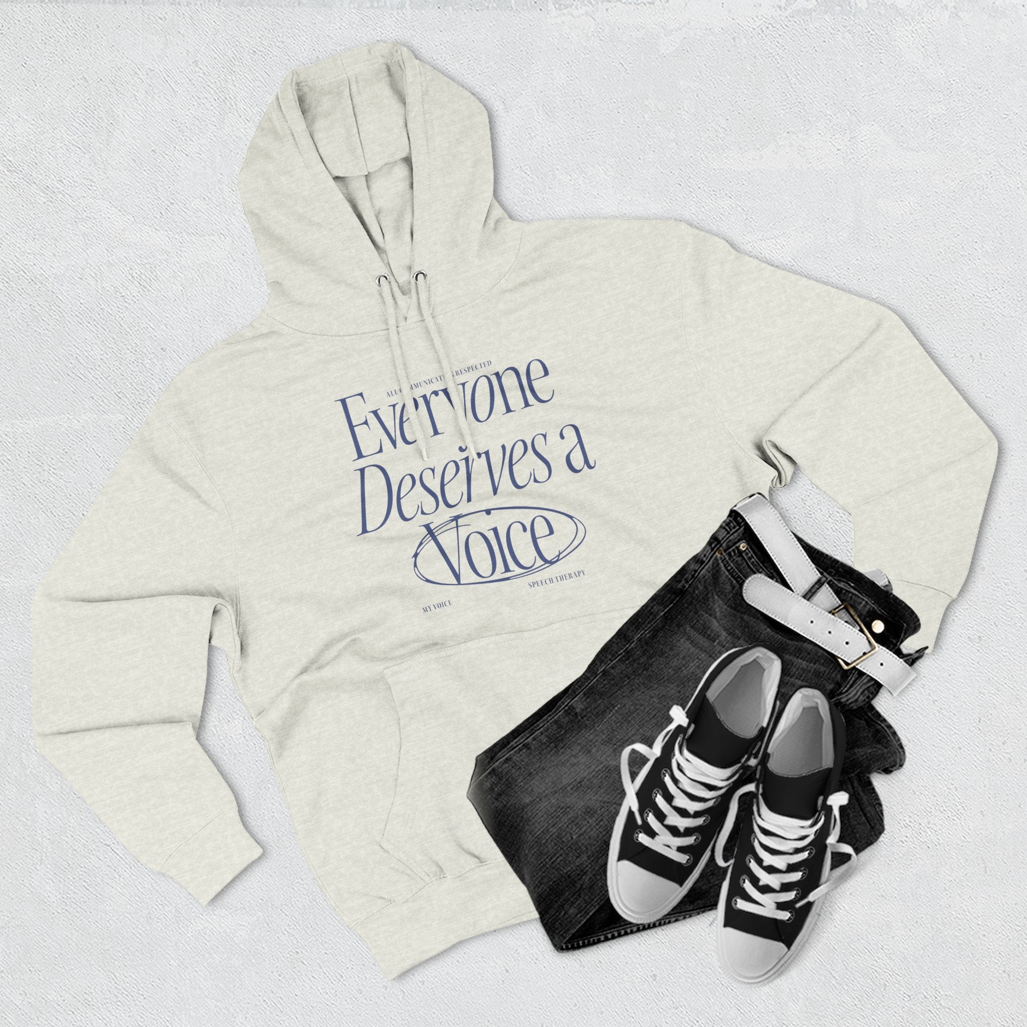 Everyone Deserves a Voice Hoodie - myVoice Speech Therapy