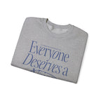 Everyone Deserves a Voice Crewneck — myVoice Speech Therapy