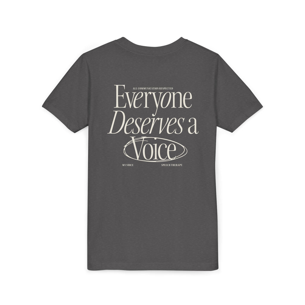 Everyone Deserves a Voice Child's Tee - myVoice Speech Therapy