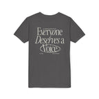 Everyone Deserves a Voice Child's Tee - myVoice Speech Therapy