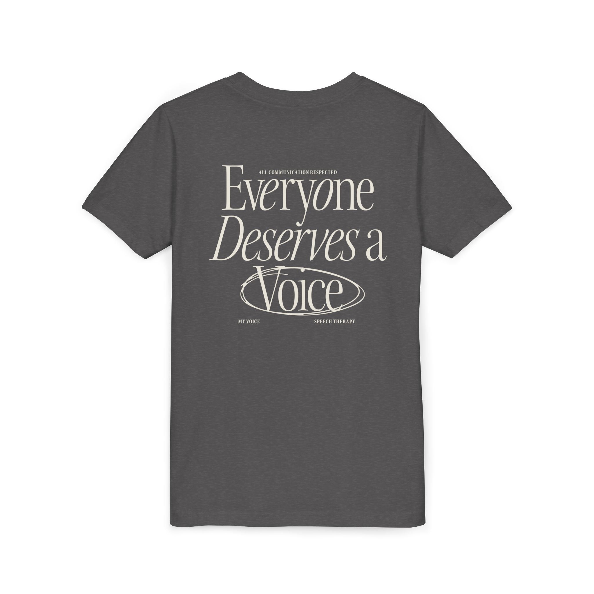 Everyone Deserves a Voice Child's Tee - myVoice Speech Therapy