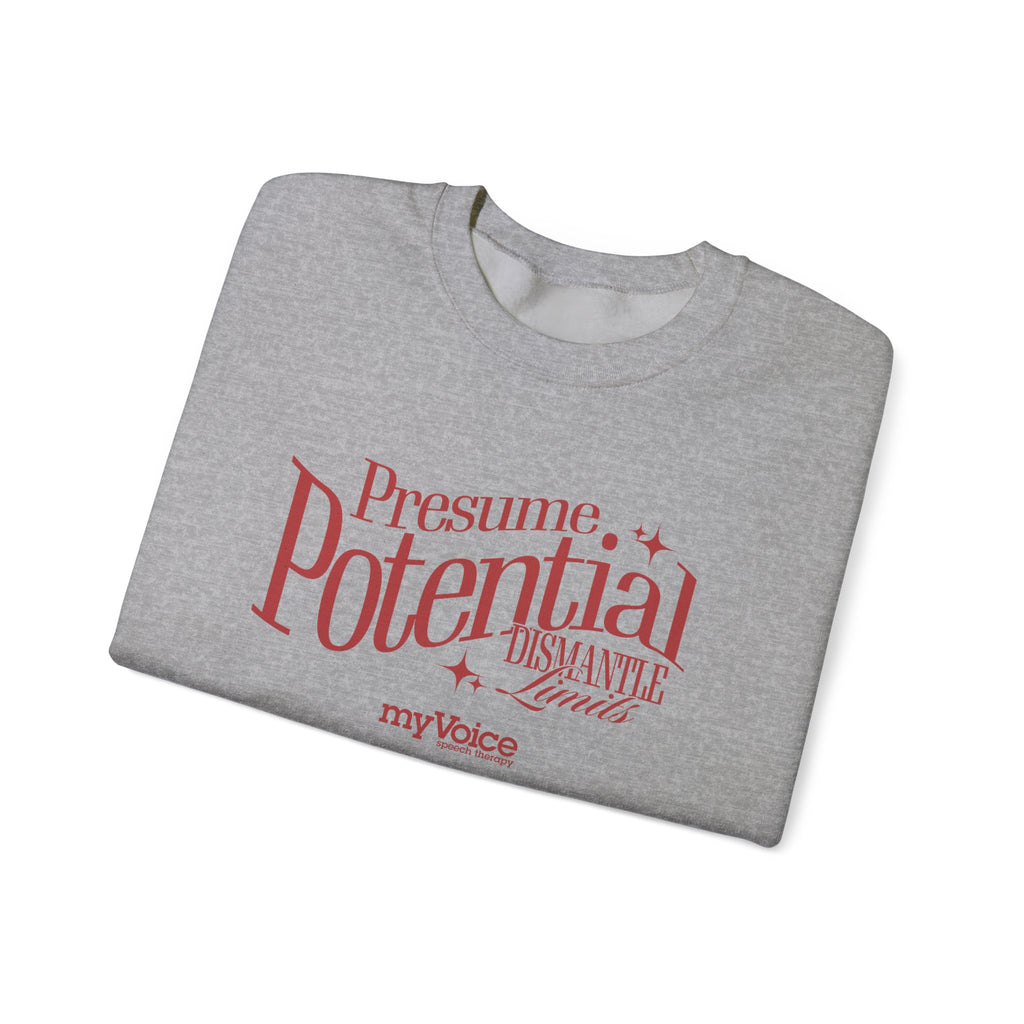 Presume Potential Crewneck - myVoice Speech Therapy