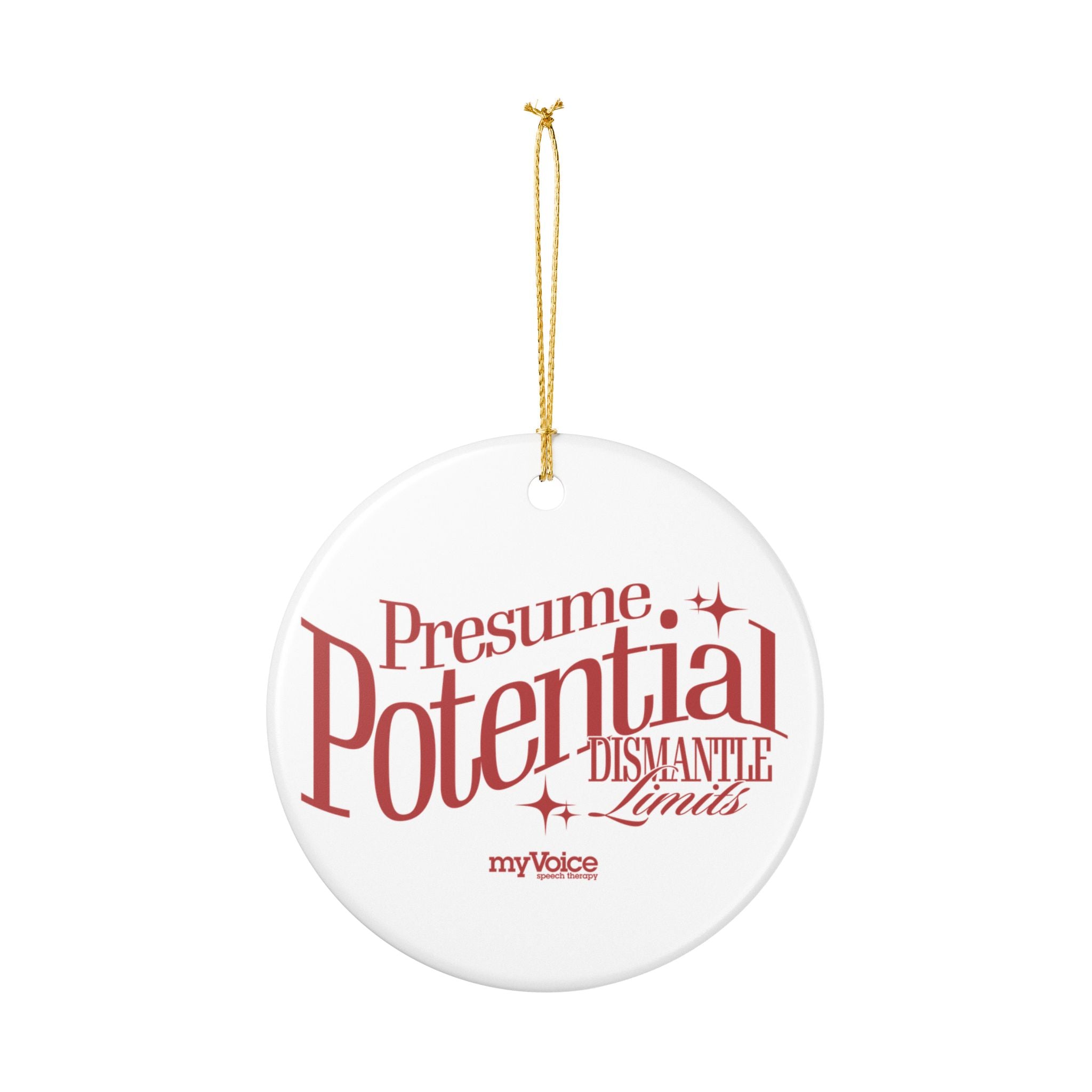 Presume Potential Ceramic Ornament - myVoice Speech Therapy